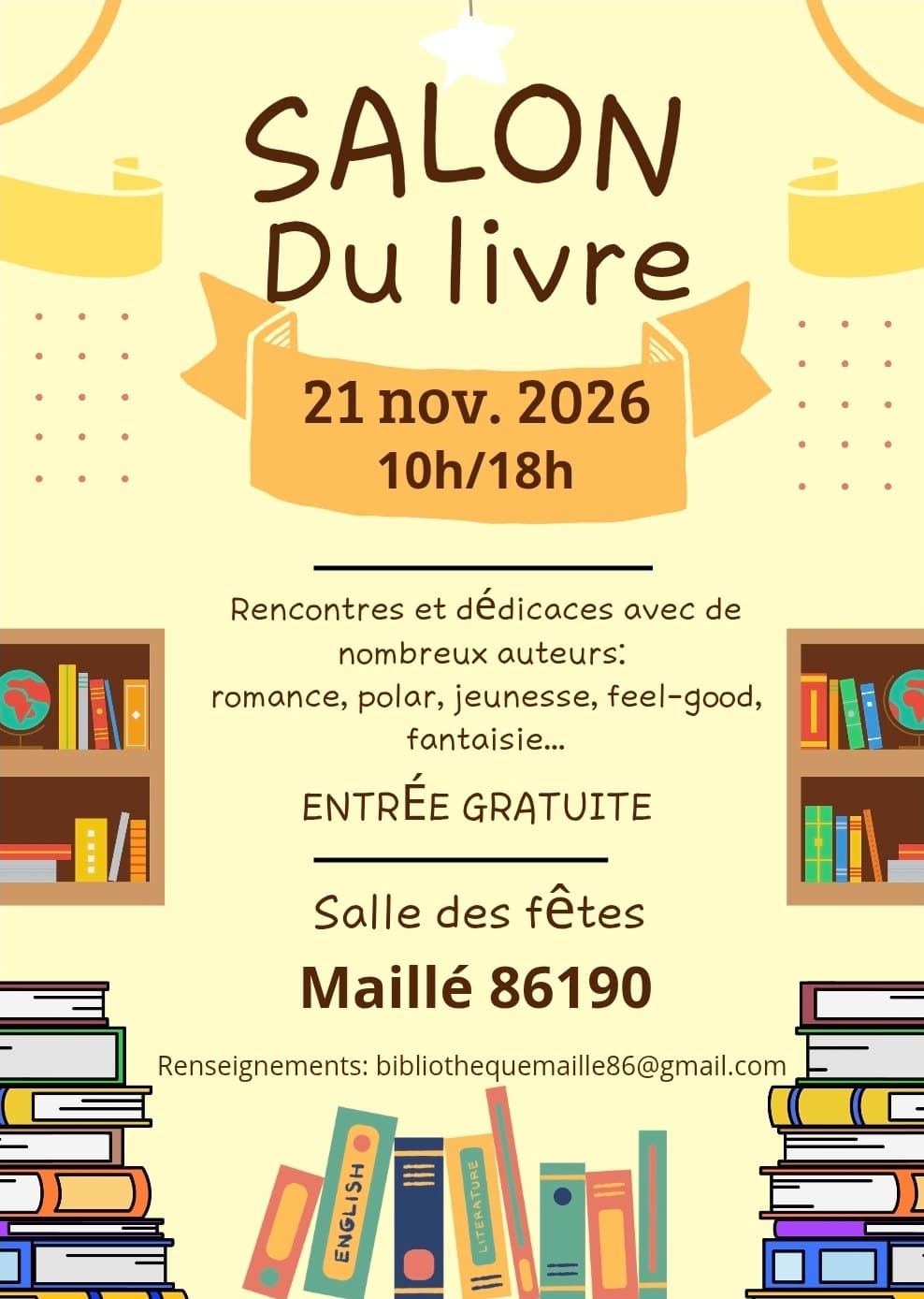 Salon du livre de Maillé (86)
