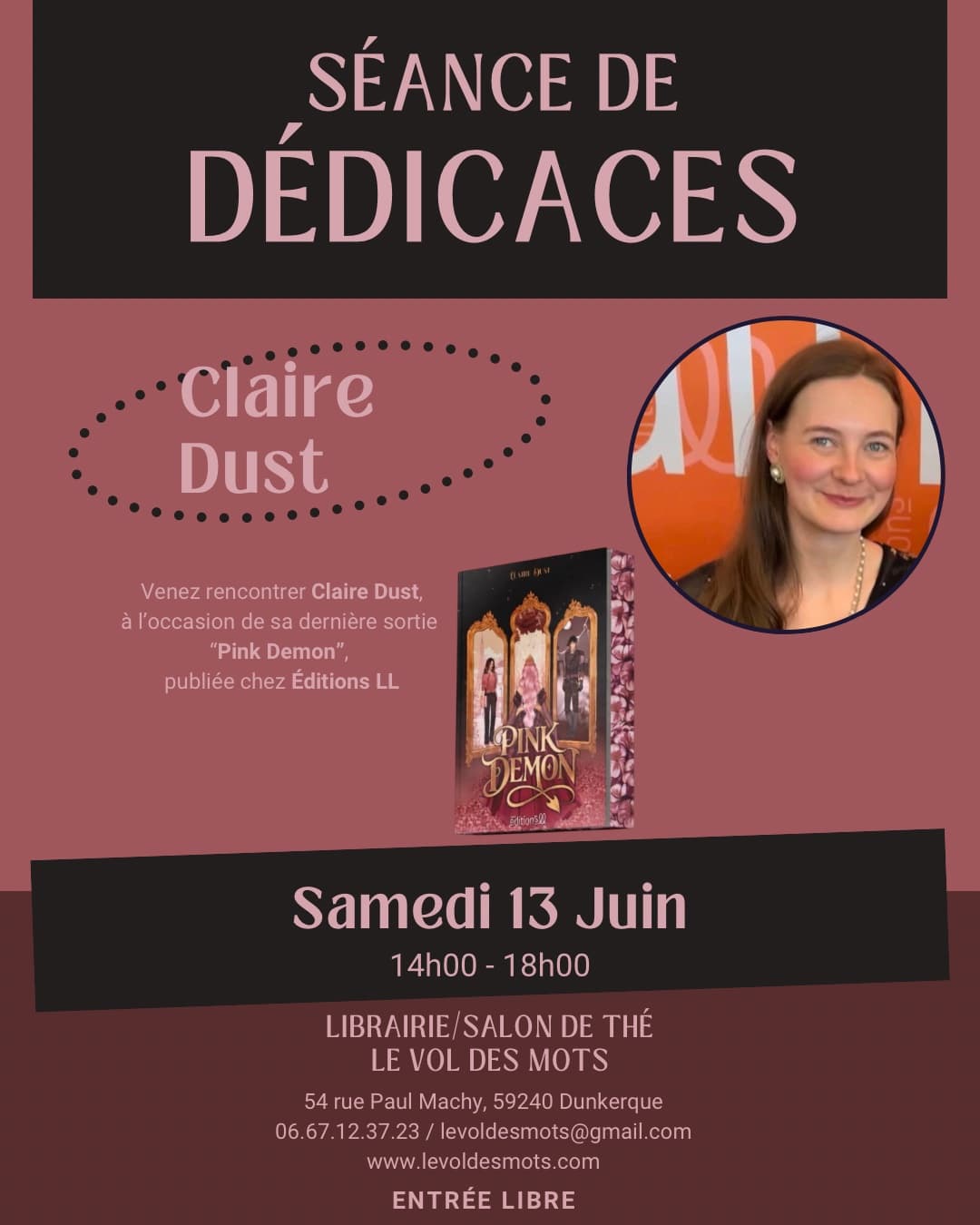 Dédicace Claire Dust