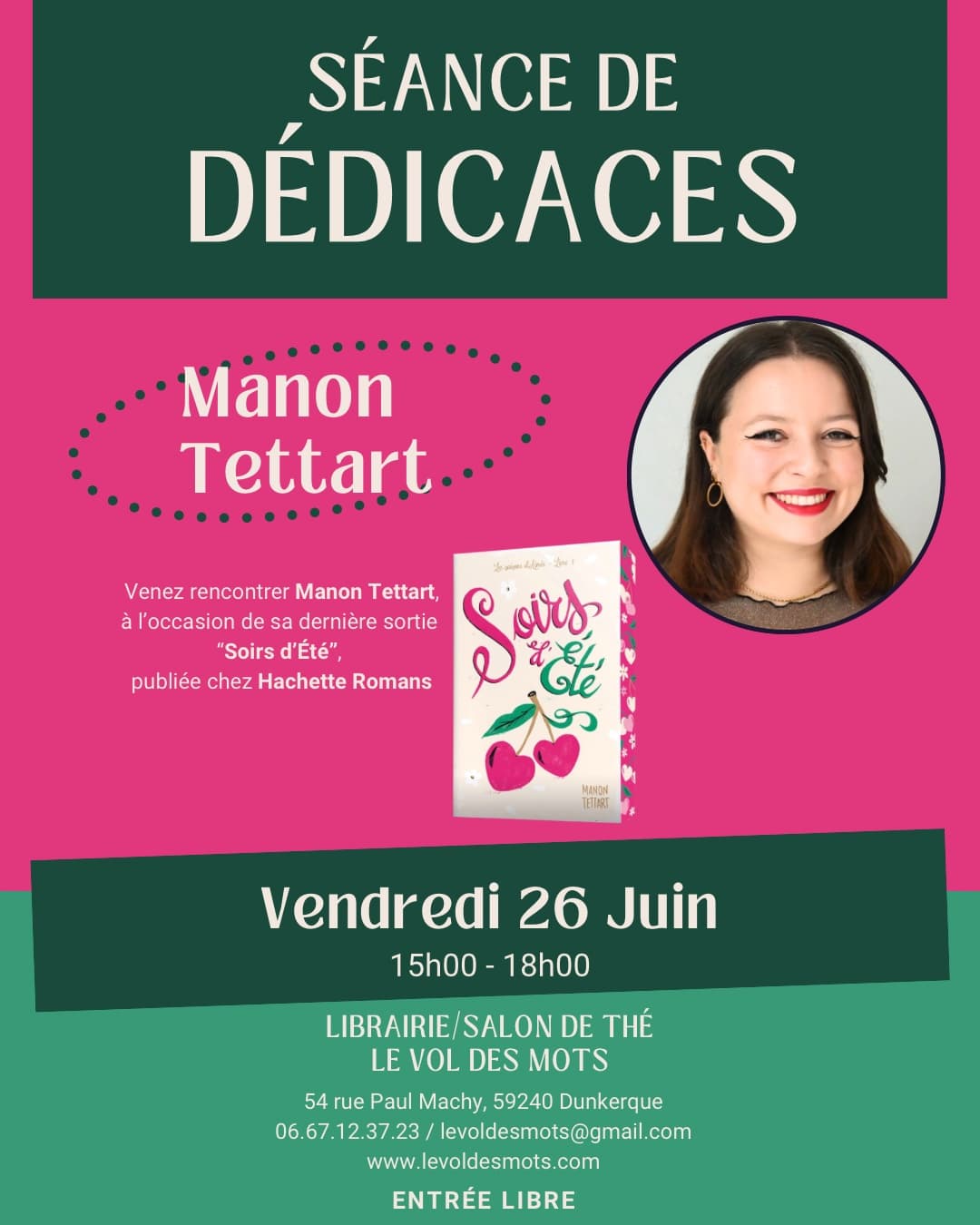 Dédicace avec Manon Tettart