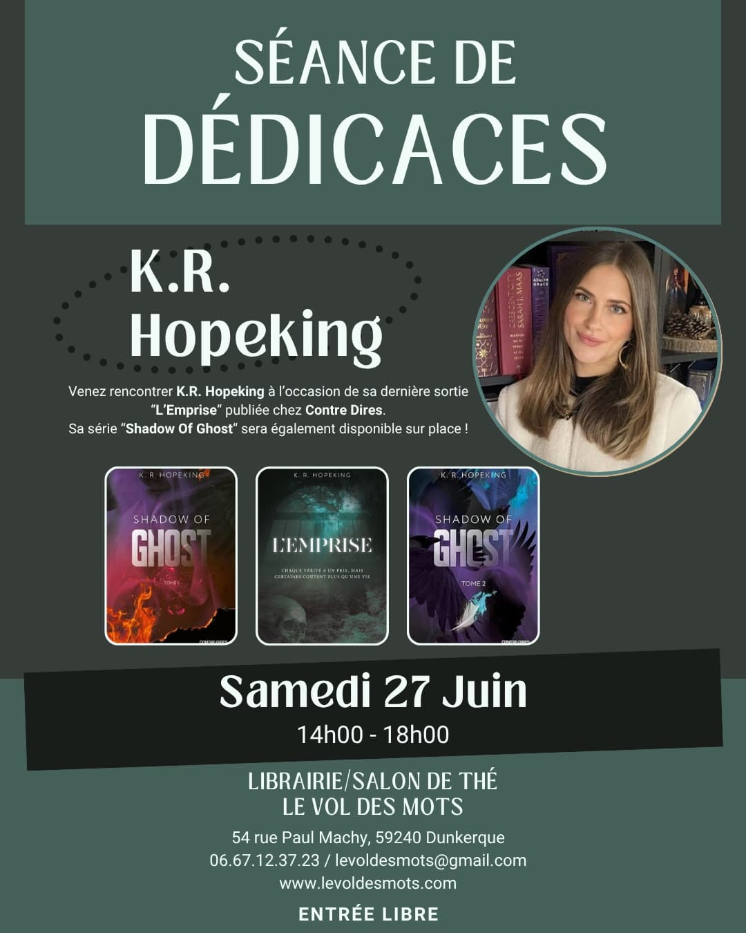 Dédicace avec K.R. Hopeking